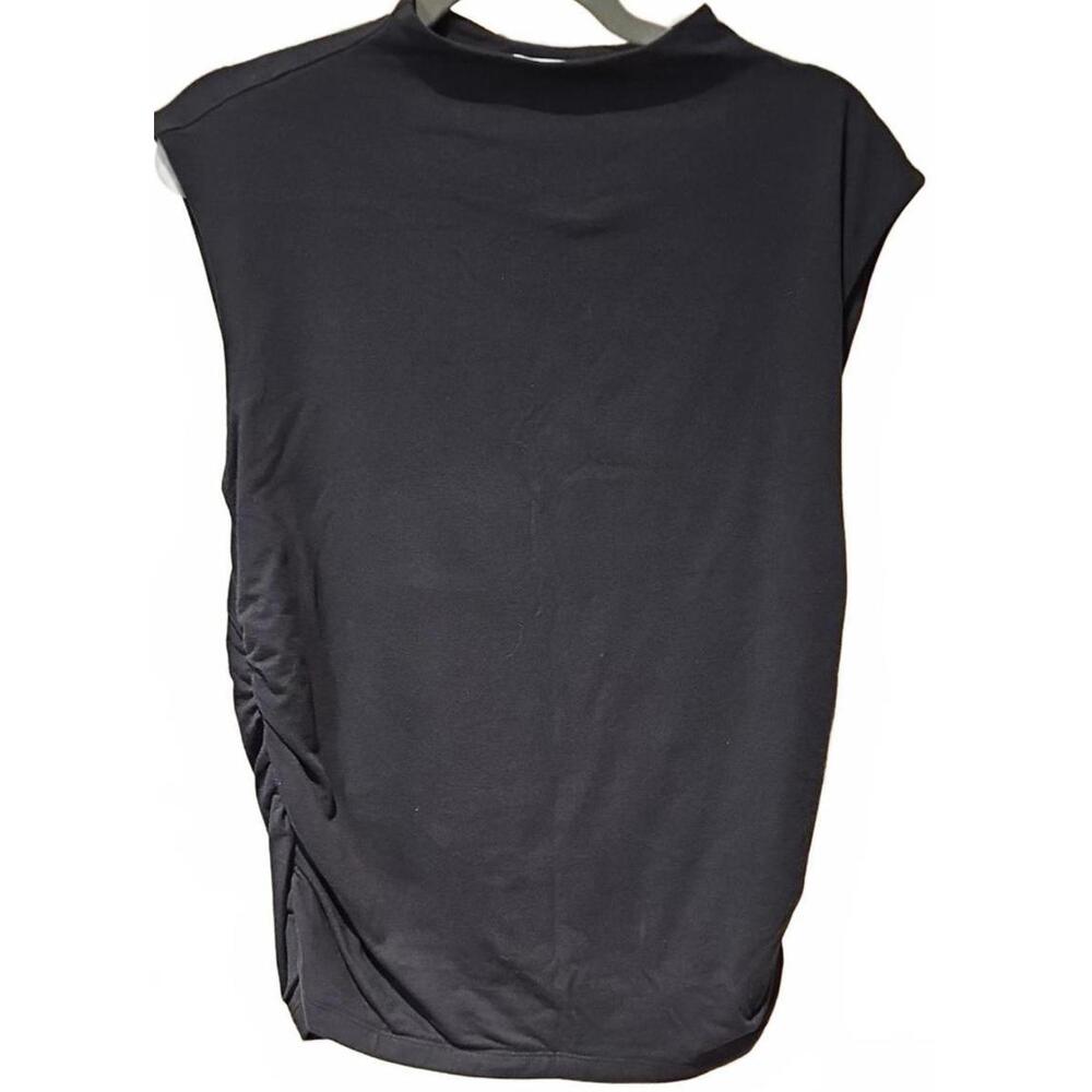 Sofia By Sofia Vergara Mock Neck Top With Ruched Sides Size XL